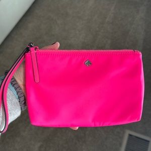 Kate Spade Neon Pink Wristlet